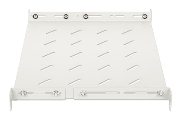 Intellinet 713726, Rackhylle, Hvit, Stål, 20 kg, 1U, 48,3 cm (19")