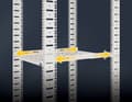 Miniatyrbilde 5 av 5: Intellinet 713726, Rackhylle, Hvit, Stål, 20 kg, 1U, 48,3 cm (19")