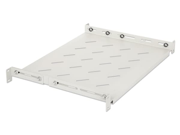 Intellinet 713726, Rackhylle, Hvit, Stål, 20 kg, 1U, 48,3 cm (19")