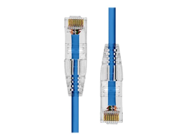 ProXtend Ultra Slim - Koblingskabel - RJ-45 (hann) til RJ-45 (hann) - 75 cm - 3.6 mm - UTP - CAT 6a - halogenfri, flertrådet - blå