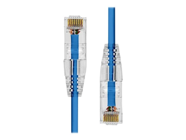ProXtend Ultra Slim - Koblingskabel - RJ-45 (hann) til RJ-45 (hann) - 75 cm - 3.6 mm - UTP - CAT 6a - halogenfri, flertrådet - blå