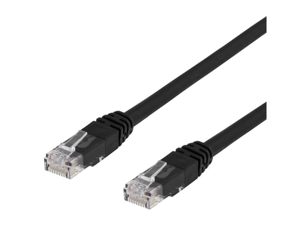 Cat6 Network cable, 1m, black