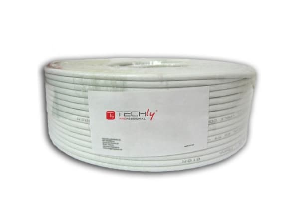 Techly ITP-C6U-FL-100, 100 m, Cat6, U/UTP (UTP), Grå