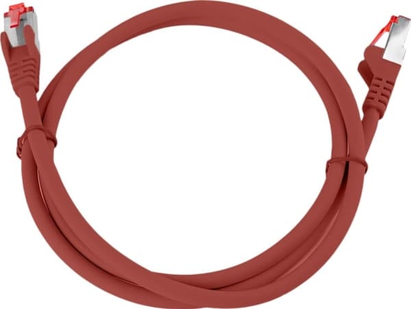 Spacetronik Kabel RJ45 CAT 6 S/FTP AWG27 LSZH czerwony 3m
