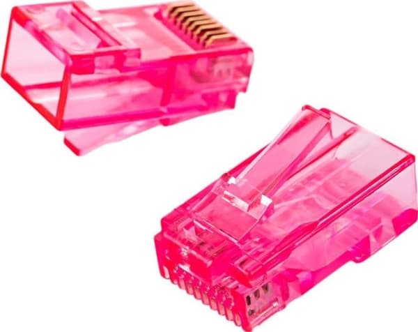 Spacetronik RJ45 cat6 UTP rak genomgående kontakt PT-RJ456UPK-1 100st Spacetronik