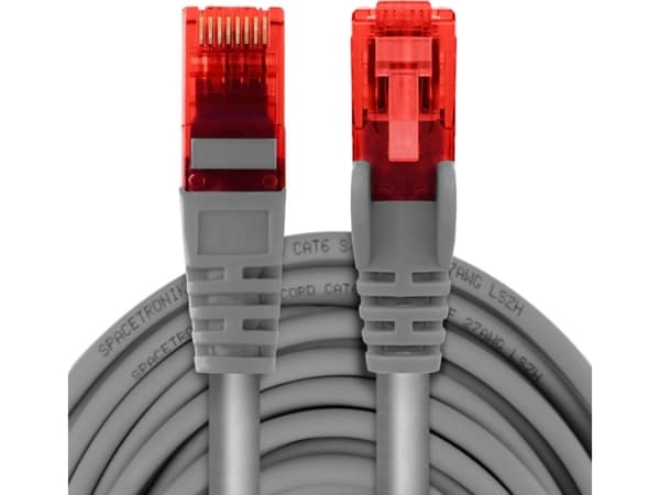 Spacetronik Kabel RJ45 CAT 6 U/UTP AWG24 szary 3m
