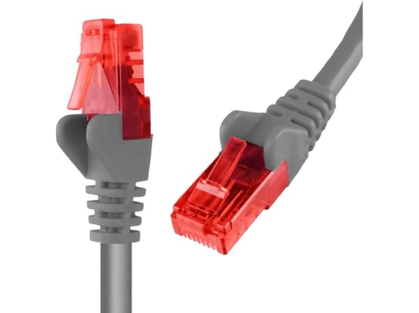 Spacetronik Kabel RJ45 CAT 6 U/UTP AWG24 szary 3m