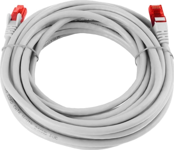 Spacetronik kabel RJ45 CAT 6 U/UTP AWG24 biły 7,5m