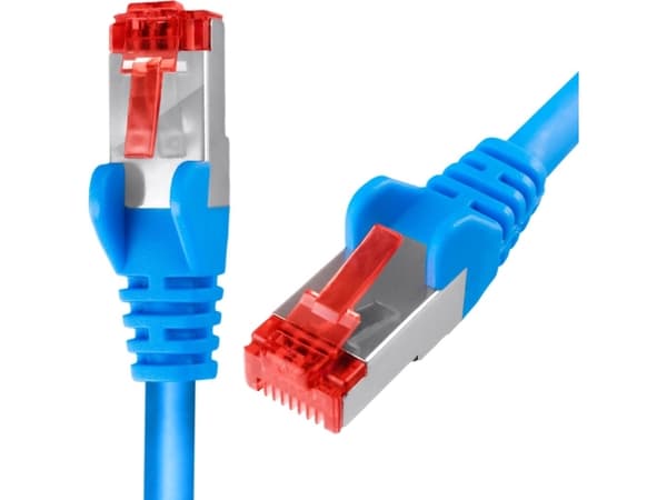Spacetronik Kabel RJ45 CAT 6 S/FTP AWG27 LSZH niebieski 10m