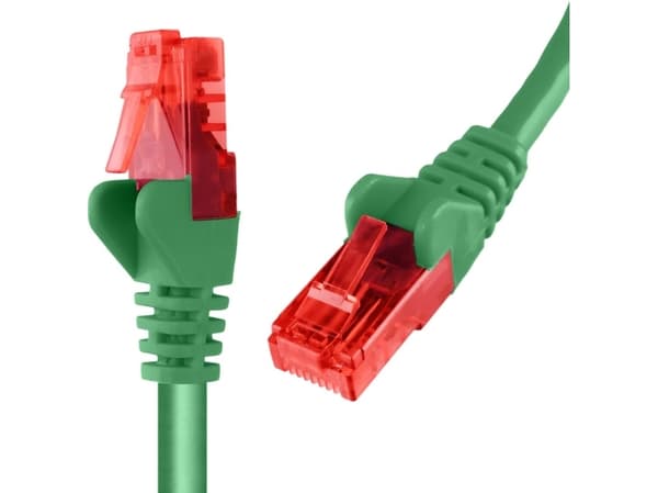 Spacetronik Kabel RJ45 CAT 6 U/UTP AWG24 grønn 30m