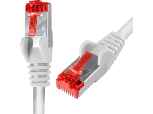 Spacetronik Kabel RJ45 CAT 6 S/FTP AWG27 LSZH biały 1m