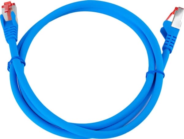 Spacetronik Kabel RJ45 CAT 6 S/FTP AWG27 LSZH niebieski 1m