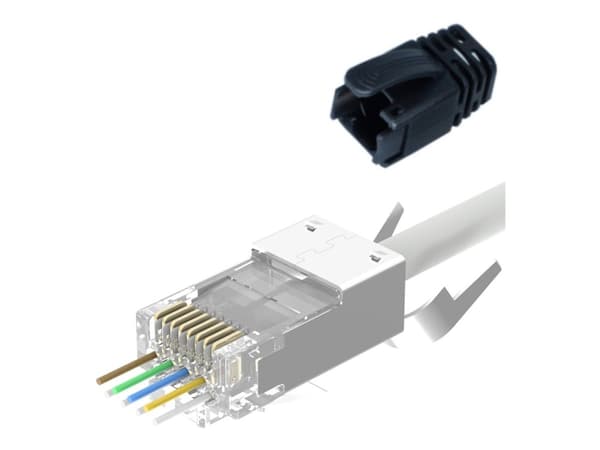 Lanview LVN125311, S/UTP (STP), 22/24, kultainen, alumiininen, 198 g, 12 mm