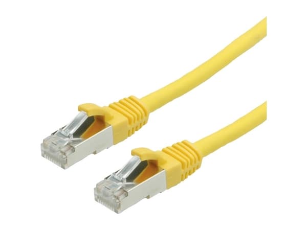 Value S/FTP Patch Cord Cat.6, halogen-free, yellow, 10m, Keltainen, 100 O, 10 mm