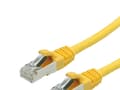 Pikkukuva 1 / 5: Value S/FTP Patch Cord Cat.6, halogen-free, yellow, 10m, Keltainen, 100 O, 10 mm