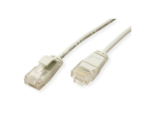 ROLINE GREEN 21.44.3903, 1 m, Cat6a, U/UTP (UTP), RJ-45, RJ-45, Grå