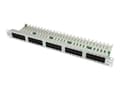 Miniatyrbilde 1 av 4: Telegärtner ISDN/Telephone Patch Panel MPPI50-H - Koblingspanel - UTP - RJ-45 X 50 - lysegrå, RAL 7035 - 1U - 19"