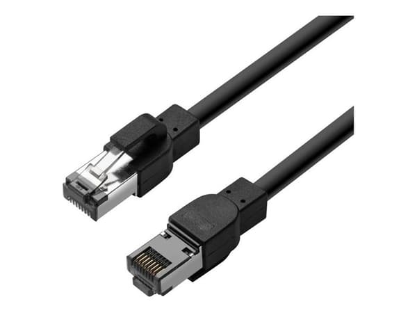 Lanview - Koblingskabel - RJ-45 (hann) til RJ-45 (hann) - 20 m - 6 mm - S/FTP - CAT 6a - formstøpt, rund, uten hindringer, 10 Gigabit ethernet - svar