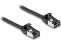 Miniatyrbilde 4 av 5: Delock - Nettverkskabel - RJ-45 (hann) til RJ-45 (hann) - 25 cm - U/FTP - CAT 8.1 - uten hindringer - svart