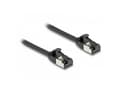 Miniatyrbilde 5 av 5: Delock - Nettverkskabel - RJ-45 (hann) til RJ-45 (hann) - 25 cm - U/FTP - CAT 8.1 - uten hindringer - svart