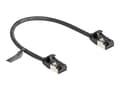 Miniatyrbilde 1 av 5: Delock - Nettverkskabel - RJ-45 (hann) til RJ-45 (hann) - 25 cm - U/FTP - CAT 8.1 - uten hindringer - svart