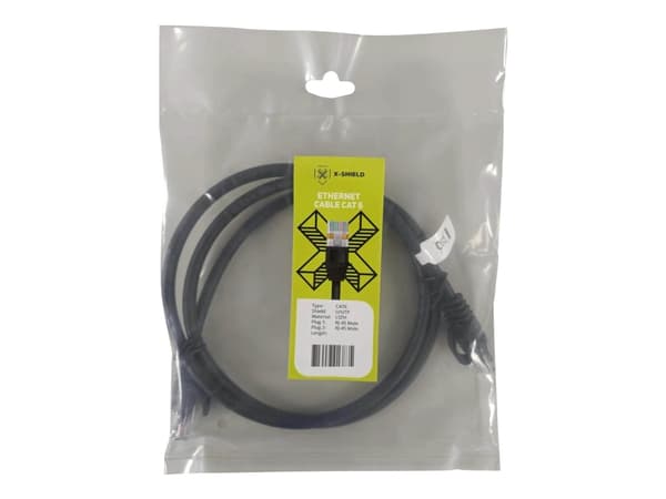 X-Shield - Patchkabel - RJ-45 (han) til RJ-45 (han) - 30 m - UTP - CAT 6 - halogenfri, formet, knastfri - lajitelma