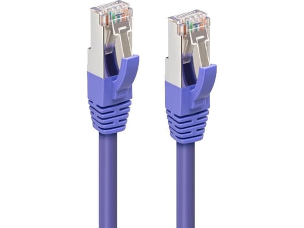 MicroConnect CAT6A S/FTP 5m Purple LSZH