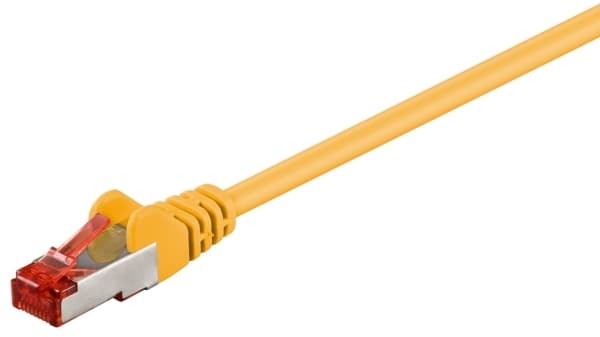 Wentronic Wentronic Goobay CAT 6 Patch Cable, S/FTP (PiMF), yellow, 3 m - LSZH halogen free, copper (68302)