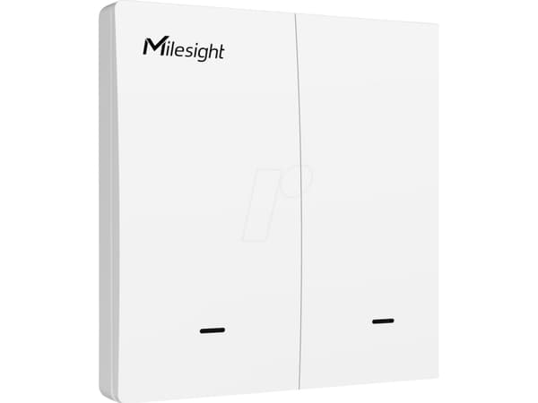 Milesight IoT Wall Switch, WS502-868M-3W-W11-EU LoRaWAN / 3-wire / 2 button (WS502-868M-3W-W11-EU)