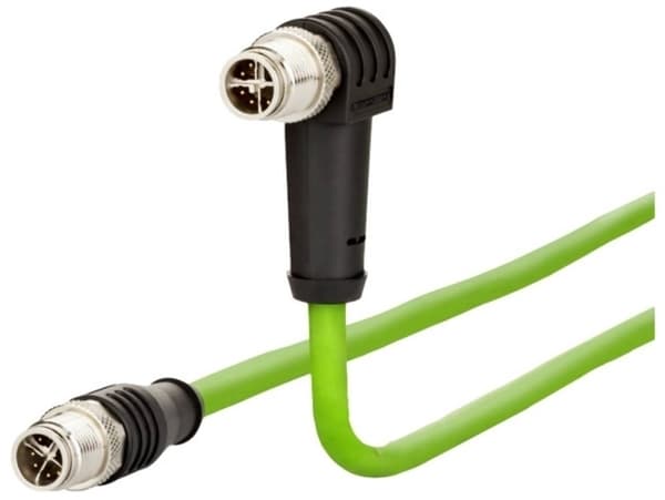 METZ CONNECT 142M2X1C050, 5 m, Cat6a, M12, M12
