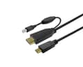 Miniatyrbild 2 av 4: Vivolink PROUSBCHDMIUSBB5, 5 m, USB C, USB 3.2 Gen 1 (3.1 Gen 1), 5000 Mbit/s, svart