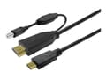 Miniatyrbild 1 av 4: Vivolink PROUSBCHDMIUSBB5, 5 m, USB C, USB 3.2 Gen 1 (3.1 Gen 1), 5000 Mbit/s, svart