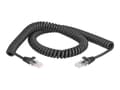 Miniatyrbilde 1 av 5: Delock - Nettverkskabel - RJ-45 (hann) til RJ-45 (hann) - 2 m - 5 mm - CAT 5e - formstøpt, uten hindringer, spiral - svart