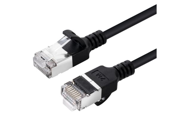 Microconnect V-FTP6A01S-SLIM, 1 m, Cat6a, U/FTP (STP), RJ-45, RJ-45, RJ-45