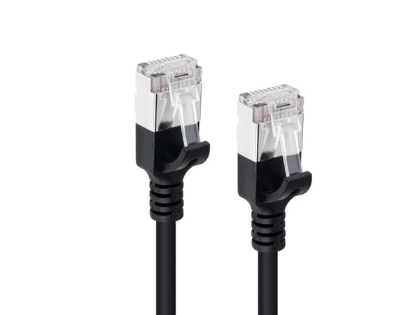 Microconnect V-FTP6A01S-SLIM, 1 m, Cat6a, U/FTP (STP), RJ-45, RJ-45, RJ-45