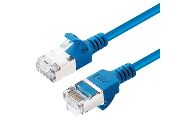 Microconnect V-FTP6A01B-SLIM, 1 m, Cat6a, U/FTP (STP), RJ-45, RJ-45, RJ-45