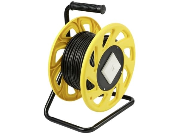 Renkforce RJ45 verkkokaapelikela CAT 6A S/FTP 60 m Musta PUR-vaippa, musta
