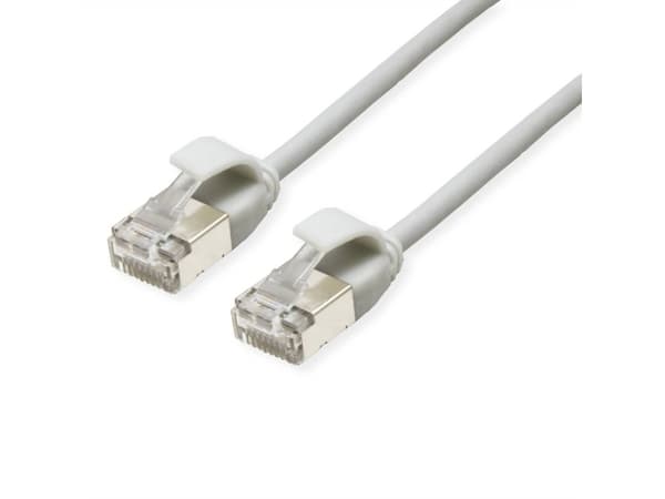 Roline 21.15.3306 RJ45 Netværkskabel, patchkabel CAT 6A U/UTP 3.00 m Grå Ikke skærmet, Halogenfri, Flammehæmmende 1 stk