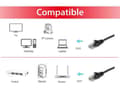 Miniatyrbilde 3 av 4: Utstyr Patchkabel Cat6A U/UTP 2xRJ45 5,00m schwarz LSZH