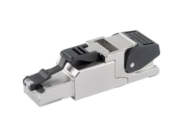 Telegärtner - Nätverkskontakt - RJ-45 (hane) - skärmad - CAT 6a - tvinnad