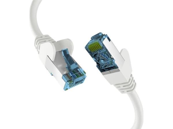 EFB RJ45 PATCH KABEL med CAT7 RAW KABEL HVIT 1,5m