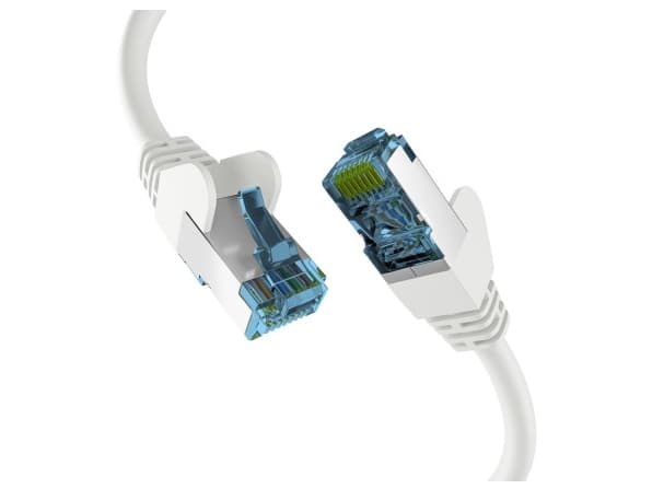 EFB RJ45 PATCH KABEL med CAT7 RAW KABEL HVIT 1,5m