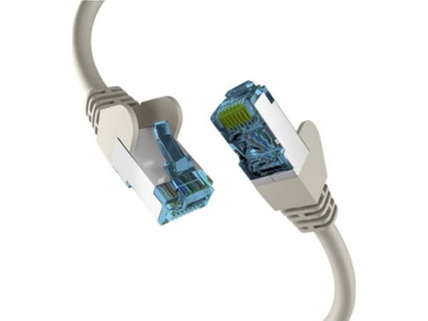 EFB-Elektronik RJ45 PATCH KAAPELI Cat.7 raaka kaapeli RAW KAAPELI GREY 5m S/FTP PIMF verkkokaapeli LAN DSL (EC020200124)