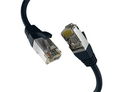 EFB-Elektronik CAT8.1 SORT 2m RJ45 PATCH KABEL S/FTP PIMF LSZH 2000MHZ 40GB NETTVERKSKABEL (EC020200303)