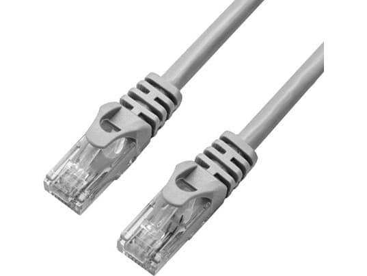 X-Shield - Patch-kabel - RJ-45 (hane) till RJ-45 (hane) - 30 m - UTP - CAT 6 - halogenfri, formpressad, hakfri - grå