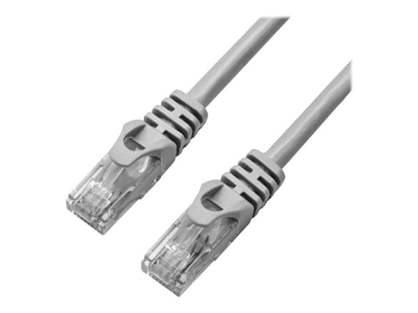 X-Shield - Patch-kabel - RJ-45 (hane) till RJ-45 (hane) - 30 m - UTP - CAT 6 - halogenfri, formpressad, hakfri - grå