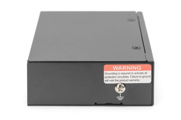 DIGITUS - Nätverk/strömförstärkare - 1GbE - 10Base-T, 100Base-TX, 1000Base-T - 5 portar - upp till 100 m