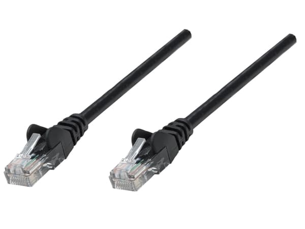 Intellinet Cat6, UTP, 1m, 1 m, Cat6, U/UTP (UTP), RJ-45, RJ-45, Sort