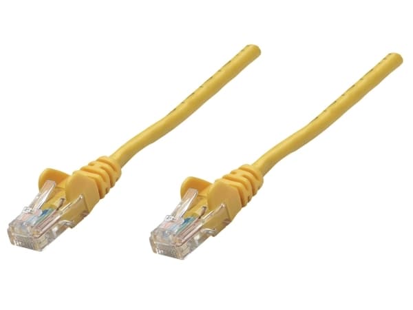 Intellinet Cat6, UTP, 0.25m, 0,25 m, Cat6, U/UTP (UTP), RJ-45, RJ-45, Gult