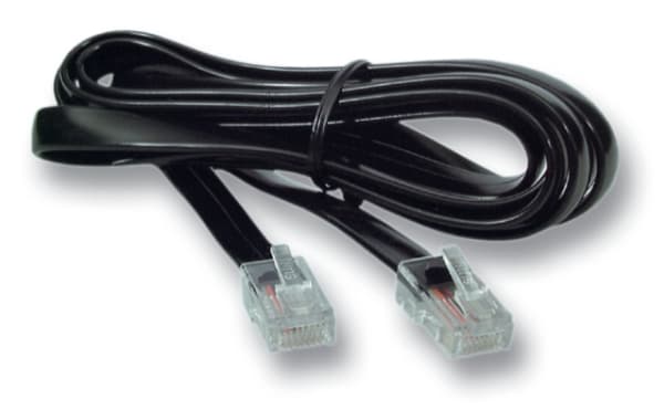 EFB Elektronik K2406SW.1, 1 m, RJ-12, RJ-45, Svart, 1 styck